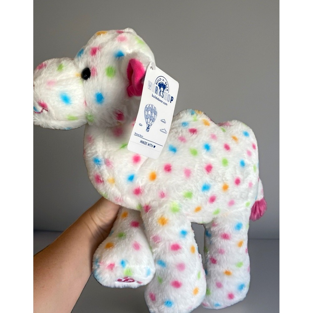 Build A Bear Frosted Animal Cookie Camel Plush Sprinkle White BAB HTF Tag